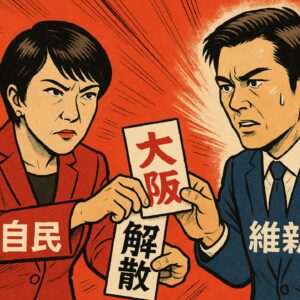 自民は大阪を捨てて維新と組むのか？蚊帳の外の国民。大阪リスクを見据えた「首班指名→補正→解散」シナリオ
