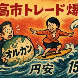 高市早苗トレード爆炎🌋円安・株高が止まらない！オルカン一辺倒は大損？驚きの事実とチャンス