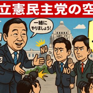 🤣立憲民主党の空回りとマスメディアが報じる『野党一本化』という茶番劇