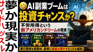 AI副業ブームは投資チャンスか？ 不労所得という新アメリカンドリームの現実