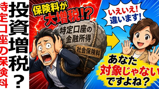 特定口座の金融所得が社会保険料に反映？本当に心配すべき人はごく一部です