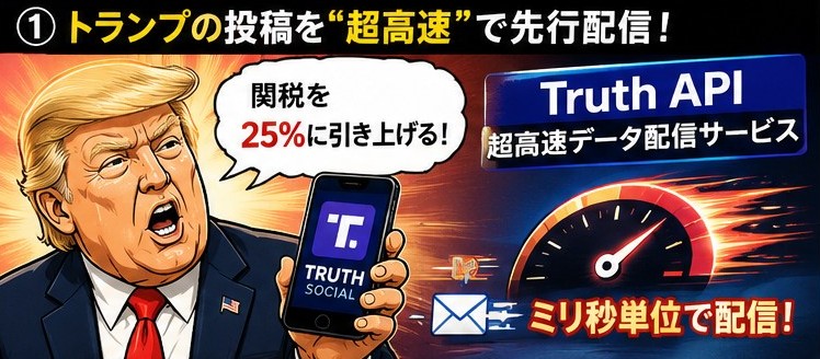 ?トランプ「トゥルースAPI」月1600万円の情報格差、日本ではなぜ話題にならない? 28 adgagaer 1