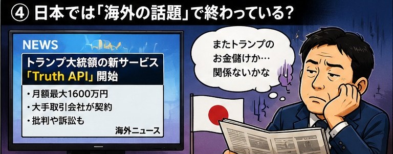 ?トランプ「トゥルースAPI」月1600万円の情報格差、日本ではなぜ話題にならない? 27 adgagaer 4