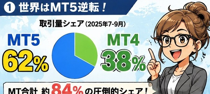 🤣世界はMT5逆転、日本は独自ツール天国?MT4とMT5のシェア比較 24 eabafbad 1