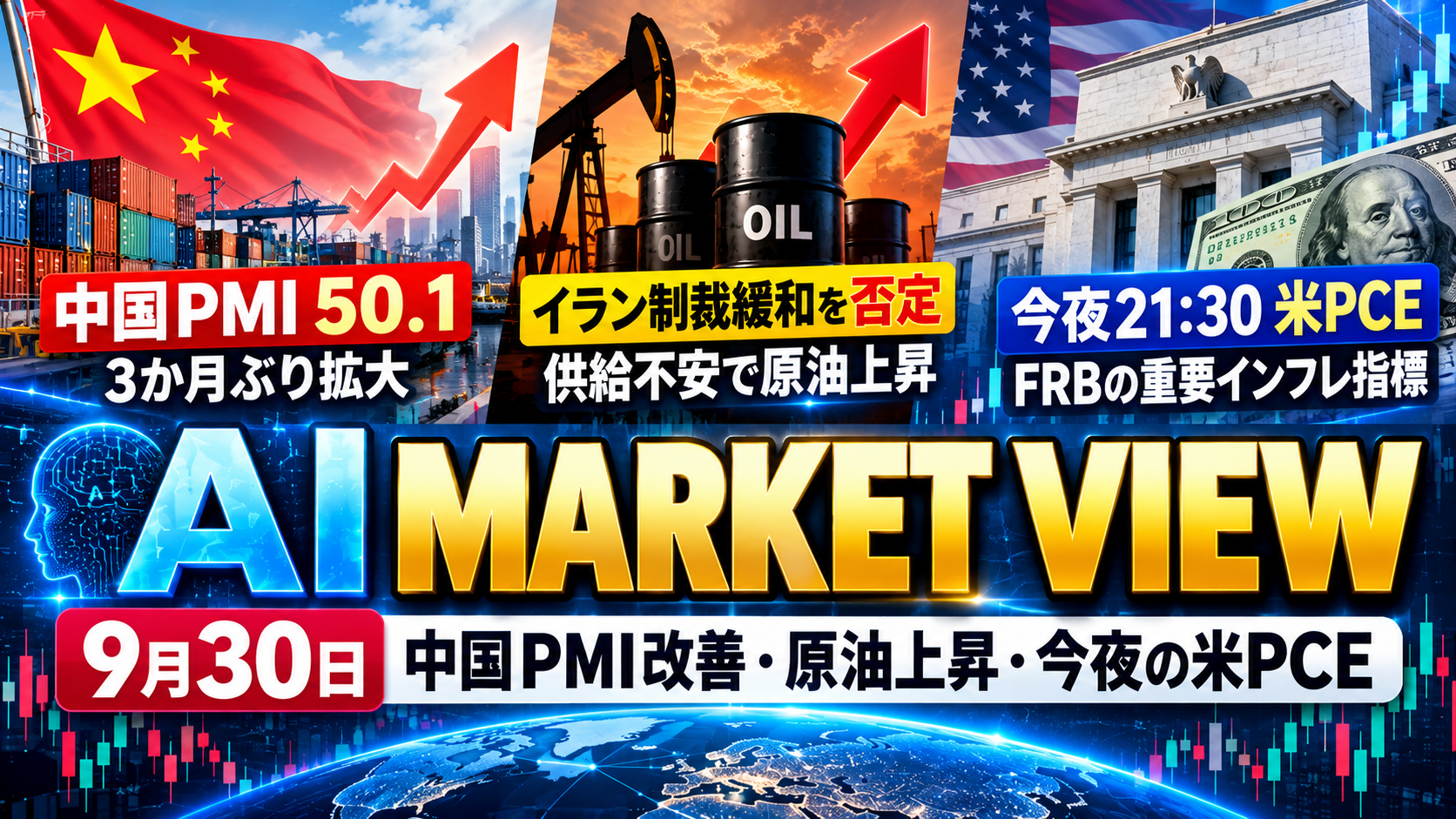 【トレードAI予報】9月30日の市場に影響しそうな3つのニュース 30 gdagfafga