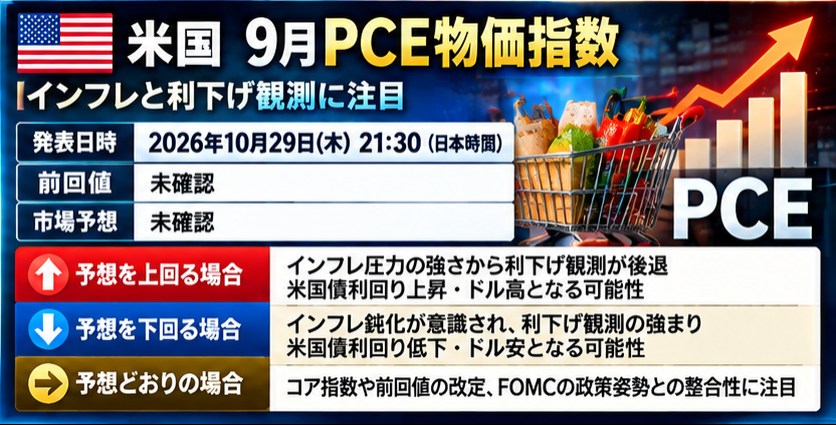 来週の経済指標予報|2026年10月26日〜31日|FOMC・ECB・日銀と米国GDPに注目 29 yesrge 4